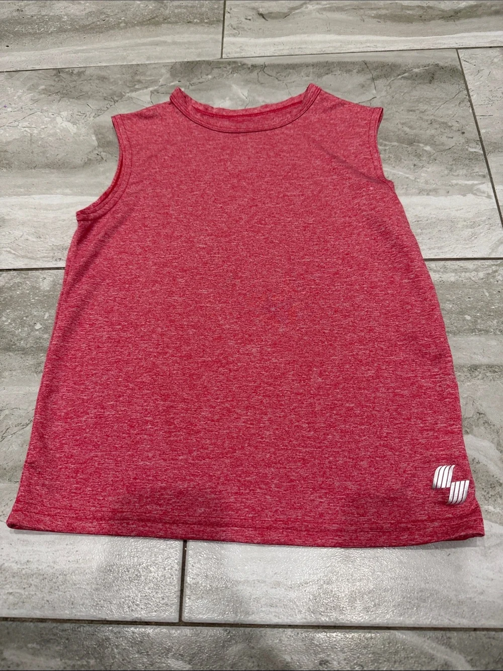 The Children's Place Red Heathered Sleeveless Athletic Tank